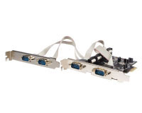 Startech.com Tarjeta Adaptadora PCI Express Nativo de 4 Puertos Serie RS232 con UART 16550 (PEX4S552)